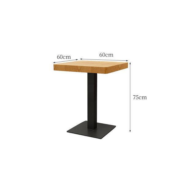 Retro Design Coffee Shop Leisure Table and Chair Restaurant Furniture Wood Dining Table Set Solid Wood Dining Room Furniture