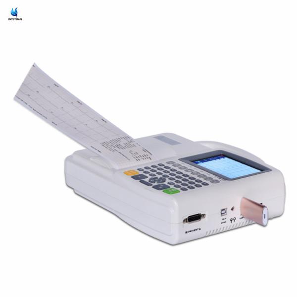 Diagnostique portable 12 plomb ECG machine 3 canaux avec interprétation Pour les cliniques Hôpitaux