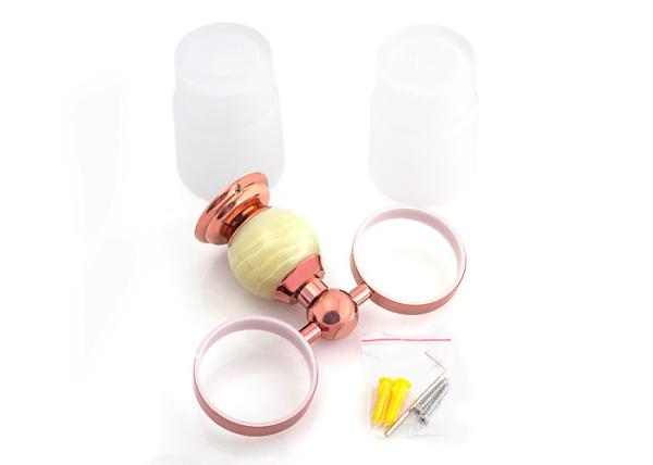 Commercial Double Tumbler Holder Produtos de Banho Rosa Dourado Para Hotel