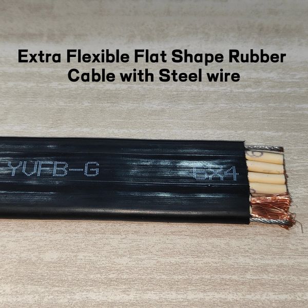 Cable plano de elevación de 16A con resistencia a la tracción para elevadores y grúas industriales