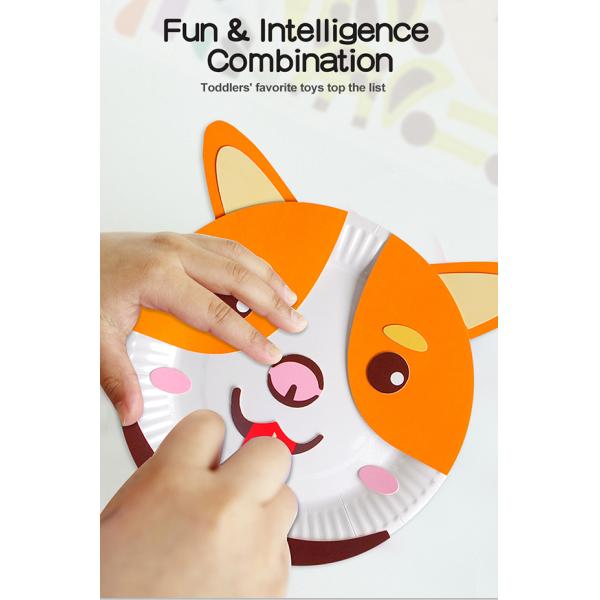 бумажные тарелки животных 3D не токсические для рук Preschoolers на тренировке способности