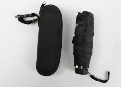 Five Fold Windproof Folding Umbrella , Custom Colors Mini Travel Umbrellas