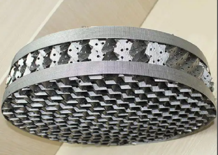 LuoJie Compact Metal Corrugated Structured Packing High Capacity Low Pressure Loss
