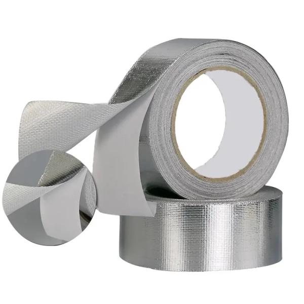 HVAC Aluminum Foil Tape Solvent Acrylic Self Adhesive High Temp Aluminum Tape