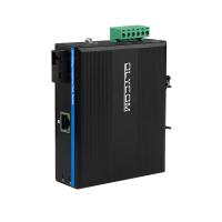 Convertidor de medios de fibra de fibra única SC PoE 10/100M Ethernet rápido 15.4W 30W IP40 CE