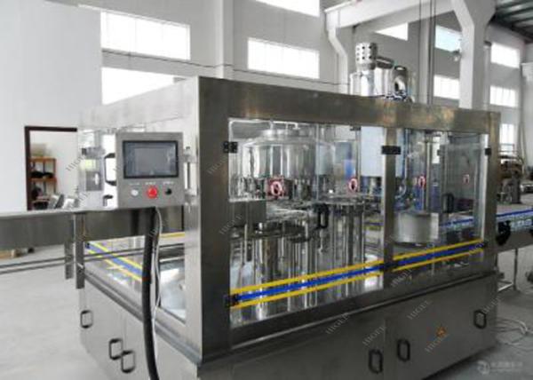 Commercial Fruit Juice Soft Drink Bottling Machine Plastic / Glass Bottles Suitable