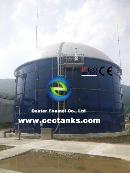 Tanques de armazenamento das águas residuais de BSCI, vidro aparafusado fundido ao tanque de aço do tratamento de águas residuais