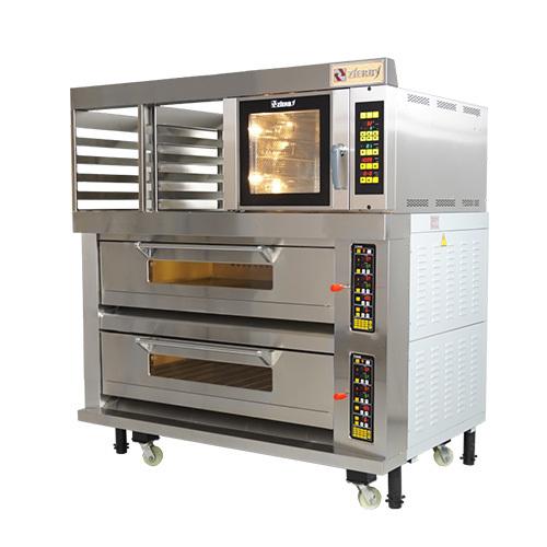 Comerciante de horno eléctrico de 2 cubiertas y 6 bandejas