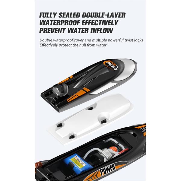 2 CHANNELS Control Electric Boat with 35km/H High Speed and Night Navigation Lights