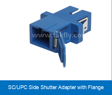 SC/APC Side Shutter Adapter with Flange LSZH/PVC 2M