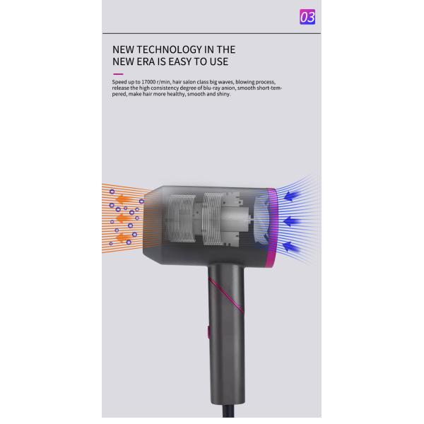 фена для волос мотора bldc легковес безщеточного электрический складной профессиональный