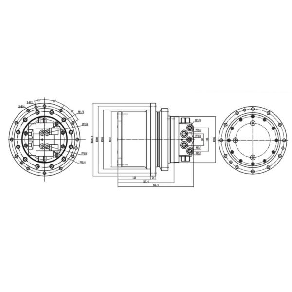 TM09 Travel Motor E307B E308C PC60 PC75 ECR58 ECR88 SK75 EX60 Travel Device