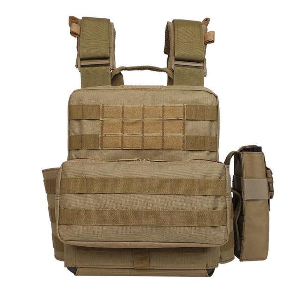 Colete à prova de balas de armadura pesada e agradável cor de camuflagem