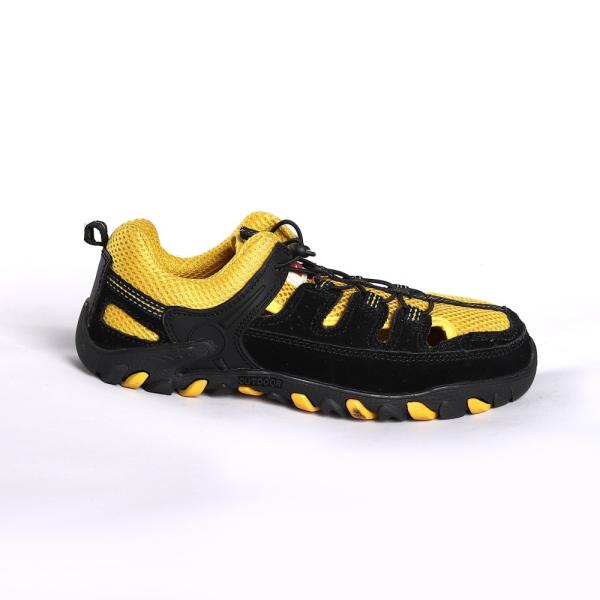 Nubuck Cow Leather Work Boots Slip Smash Resistant Comfortable EVA Insole Outsole Rubber Safety Shoes