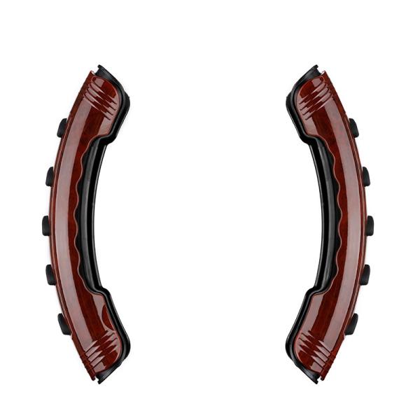 Carbon Fiber Car Steering Wheel Cover High Durability Peach Wood Grain Color