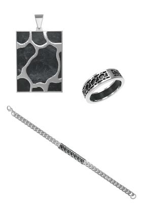 Derniers Collier Croix Pour Hommes Anneau Et Pendentifs Ensemble Sweater Chaîne Alliage Bijoux