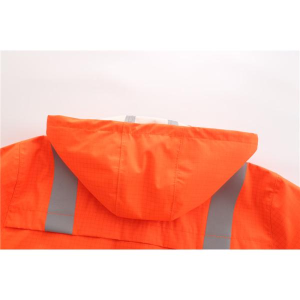 Оффшорная куртка дождя HIVIS желтая FR, огнезамедлительная шестерня дождя EN11611