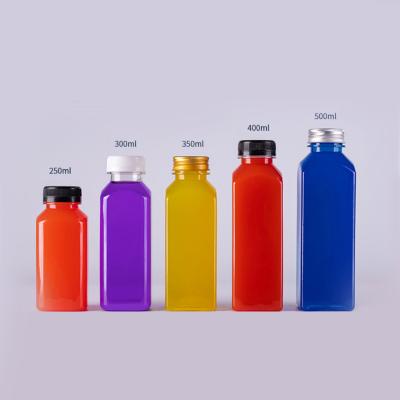 La boisson en plastique de place met le jus en bouteille de 16 Smoothies d'once Juice With Caps For Coffee