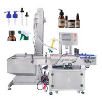 Máquina automática de fecho de tampa para garrafa de perfume pneumática bomba de frasco gatilho spray gel polonês