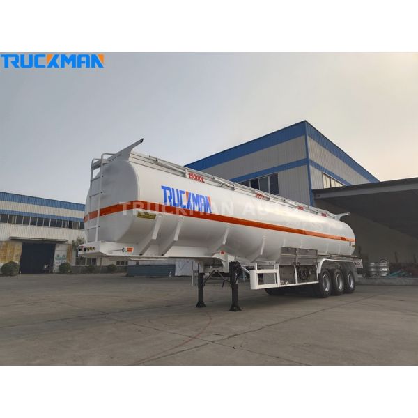 45000 Liter Oil Tank Trailer With 16 Tons Axle Carbon Steel