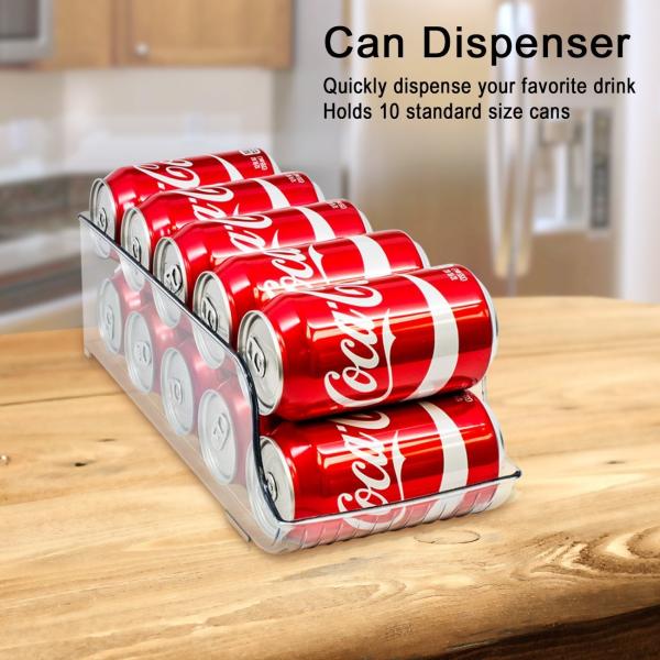 Fridge Bins and Freezer Organizer Refrigerator Bins Stackable Storage Containers BPA-Free Drawer