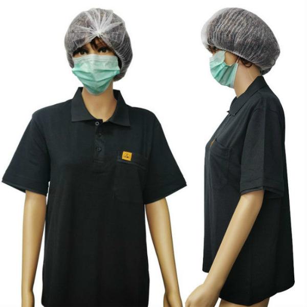 Unisex анти- статические рубашки поло ESD для чистой комнаты