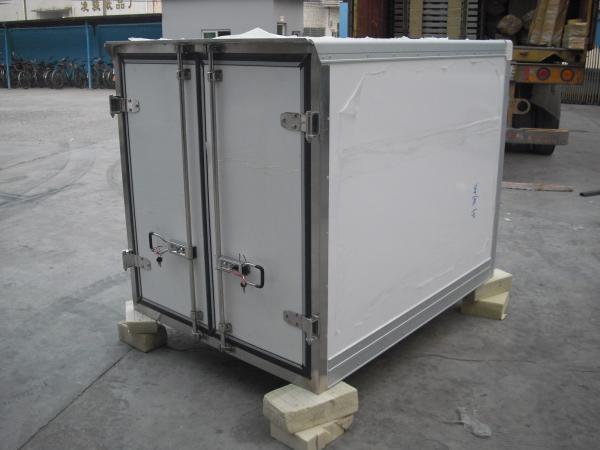 Rear Mounted Refrigerated Motorcycle Box FRP Insulated Motorbike Body Small Size White