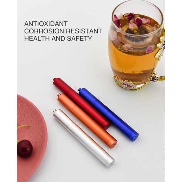 Bar Drinking 10.5 Stainless Steel Straws With Cleaner FDA Approved Reusable
