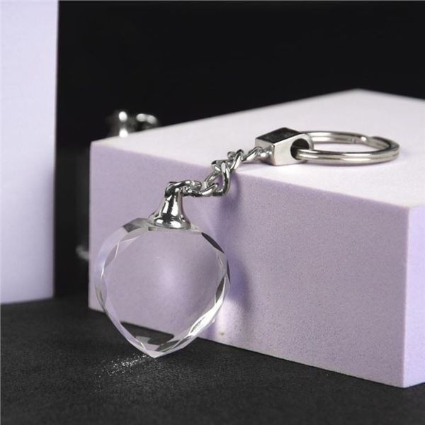Diffrent Shapes Of Crystal Keychain With 3d Laser Engravi...