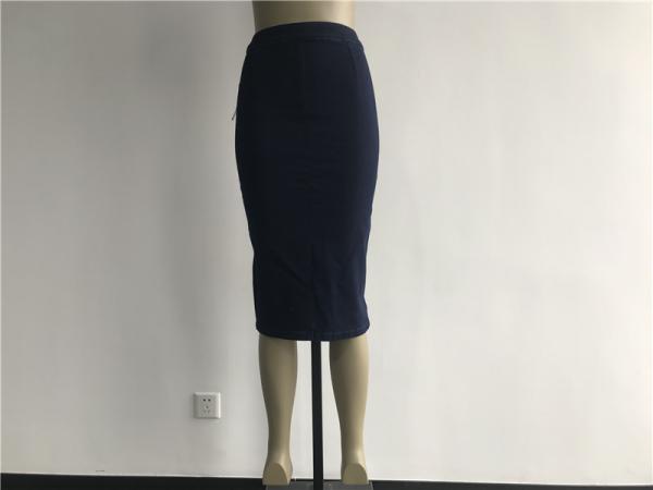 Ginger Mary Ladies Pencil Skirts , Zip Through Pristine Wash Stretch Pencil Skirt TW82591