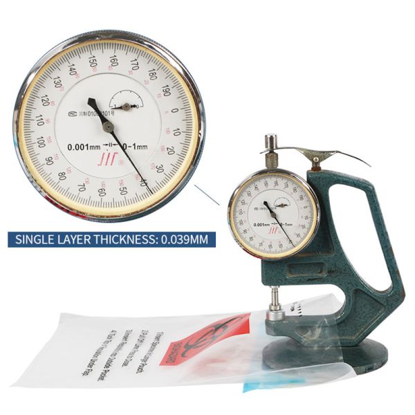 95kap del LDPE Ziplock del Biohazard de las bolsas de plástico de la autoclave densamente 0.04m m