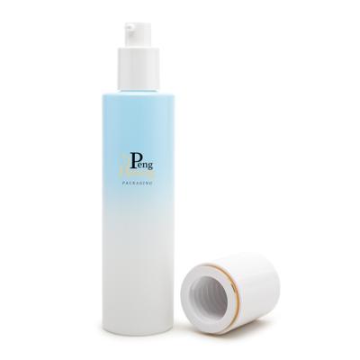 Recipientes cosméticos de vidro de vidro da garrafa 100ML da loção feita sob encomenda