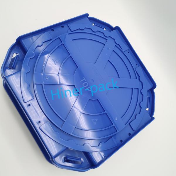 Match Isolating PS Film Horizontal Wafer Packing box With Surface Resistance Control