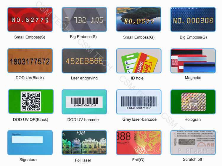SLE4428 Card Business Gift Card with 1024bytes EEPROM Customizable Printing and Durable PVC Material