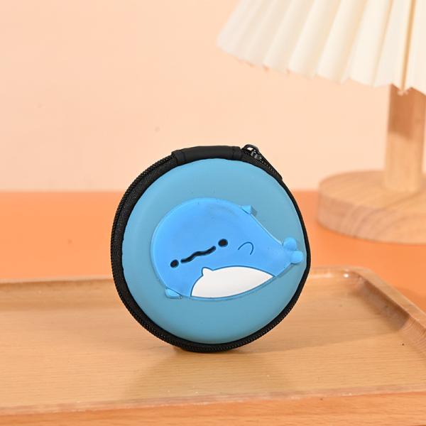 Pattern Type others Round 2d 3d Coin Usb Lines Earphone Pvc Eva Organizer Bags