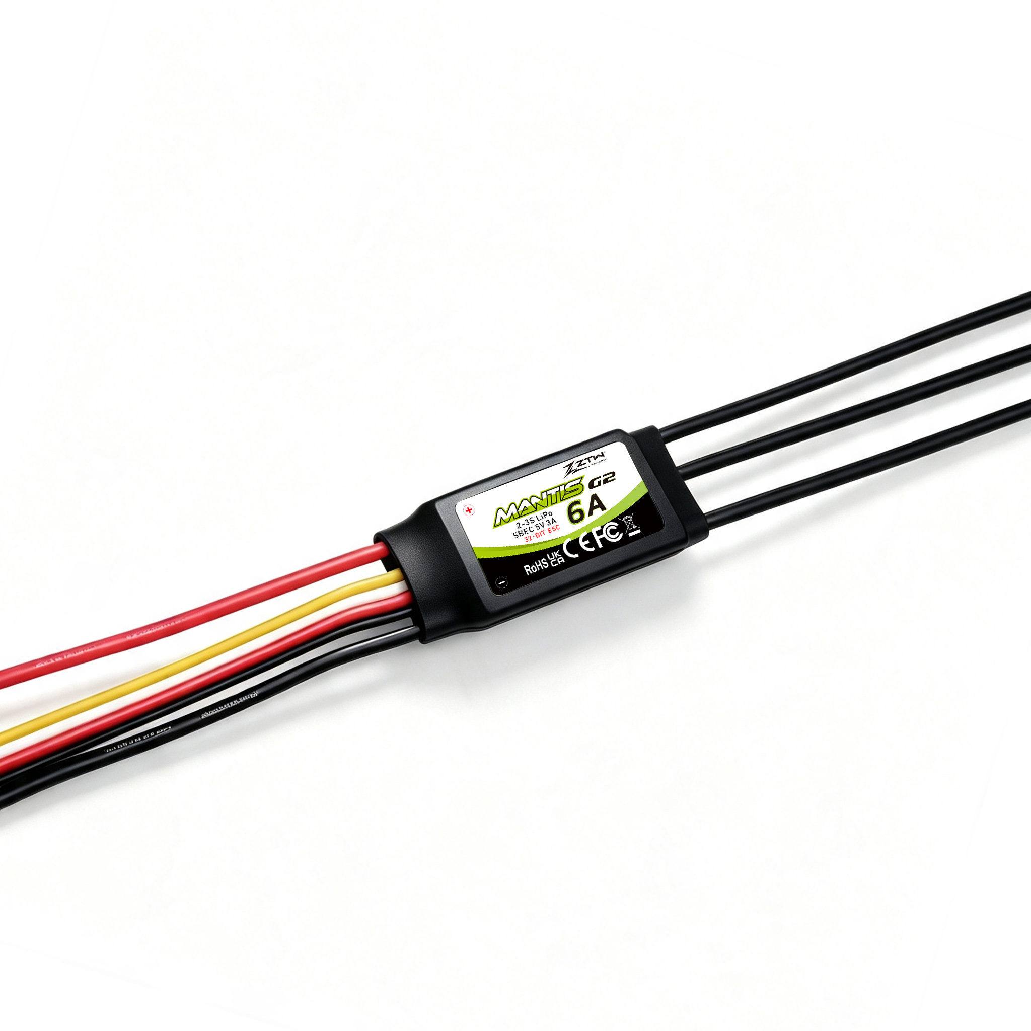 32 Bit ESC 2-3S ZTW Mantis 6A SBEC G2 With 5V/3A BEC Drone Speed Controller