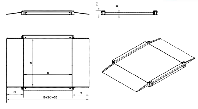 High-Performance FK Series Electronic Platform Scales For Demanding Environments