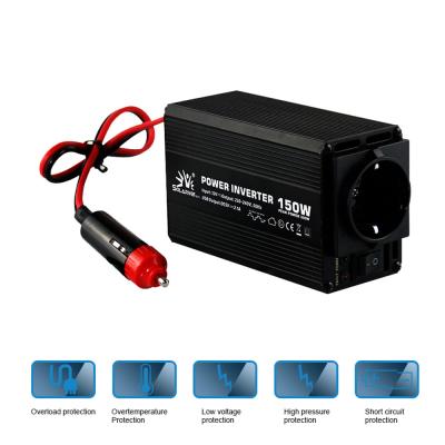 Inversor portátil 12V 230V 150W do poder do nanômetro do carro com certificado do Ce