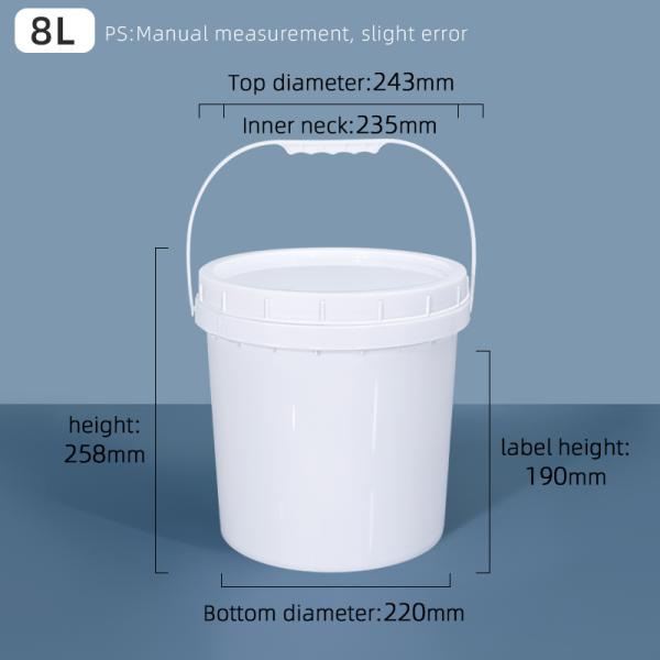 20L пластиковый ведро с винтовой крышкой для ветеринарной медицины Дом промышленности как фото