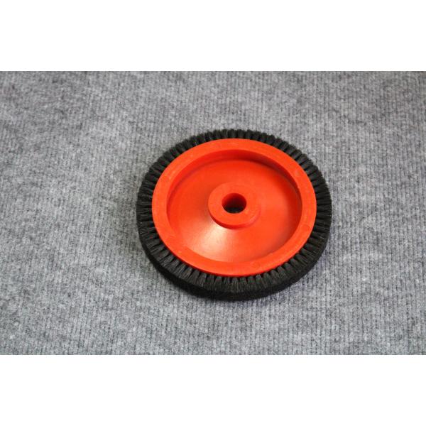 Монфорс стентер Части машины Маленький щетка Колесо Красное Пластиковое тело Черное Бристл 22 мм Внутренний диаметр