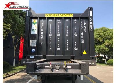 3 Axles 40ft Tipping Skeletal Container Trailer Chassis For Container Dump Discharge