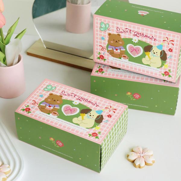Caja de postres de primavera impresa a medida con cajón extraíble