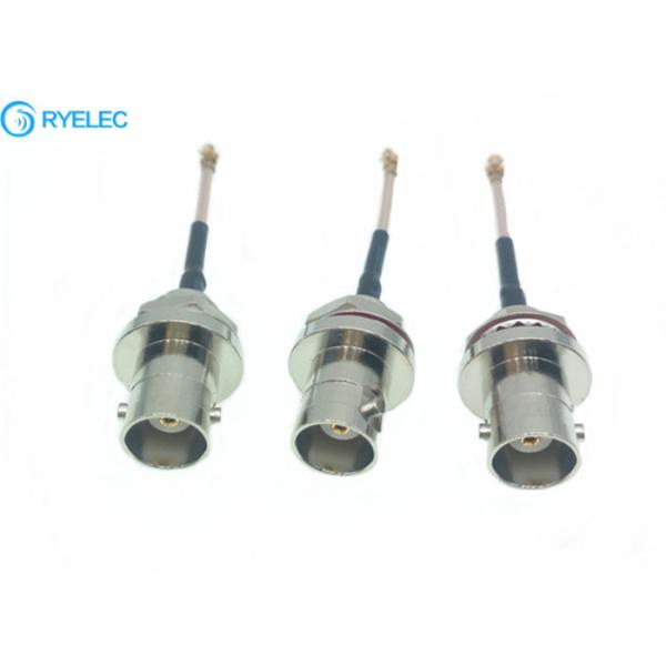 RF cable assembly waterproof IP67 BNC female rear bulkhead to IPX UFL RG178  cable