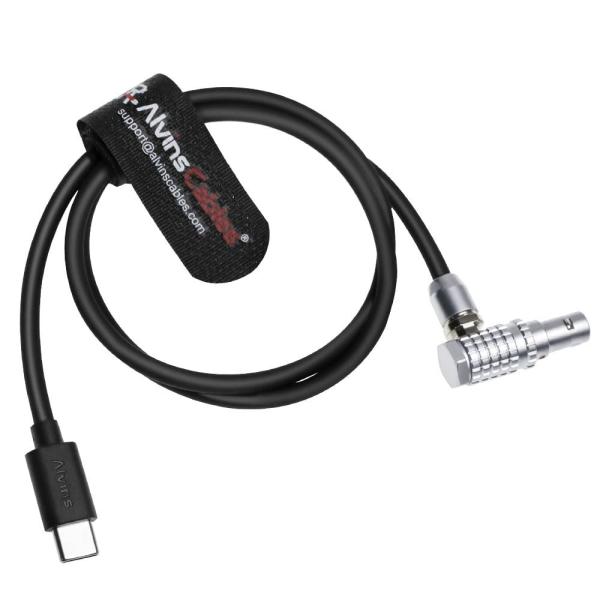 Alvin's Cables Record Control Cable for DJI Focus Pro, RED Komodo Camera, Right Angle EXT 9 Pin to Type-C USB-C Control Cable 60cm|23.6in