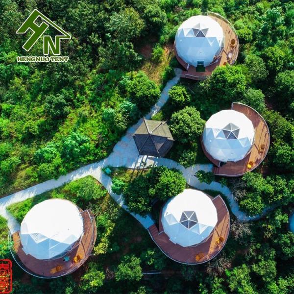 Diameter 4m Waterproof Glamping Dome Tent For House Living