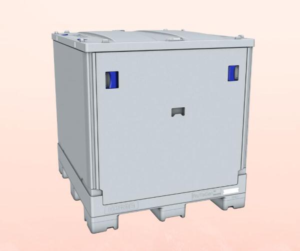 1249L IBC Plastic Folding Container 1500 Kg Unit Load 1219×1118×1195mm