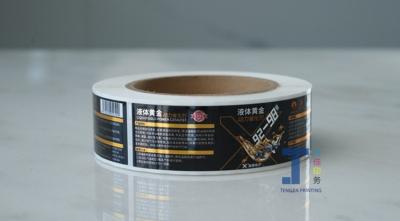 Personalized Glossy Gold Hot Stamping Label Cosmetic Bottle Packaging Label