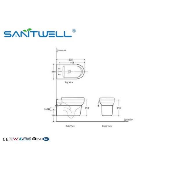 Установленные стеной скрытые типы притока вкладчика воды керамического туалета цистерны современные