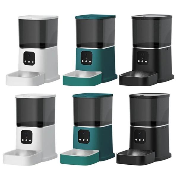Plastic Smart Pet Feeder 600ml Automatic Cat Feeder Wifi 110V-240V