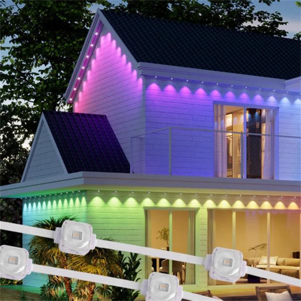 Ponto de paisagem Luz LED Pixel Rgb Decoração de férias ao ar livre 12v Dot Led Luz permanente de Natal